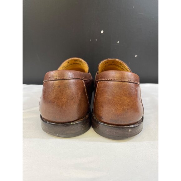 Ernest Hemingway Mens Brown Leather Loafers Size 12M SKU 6393 - Picture 3 of 9